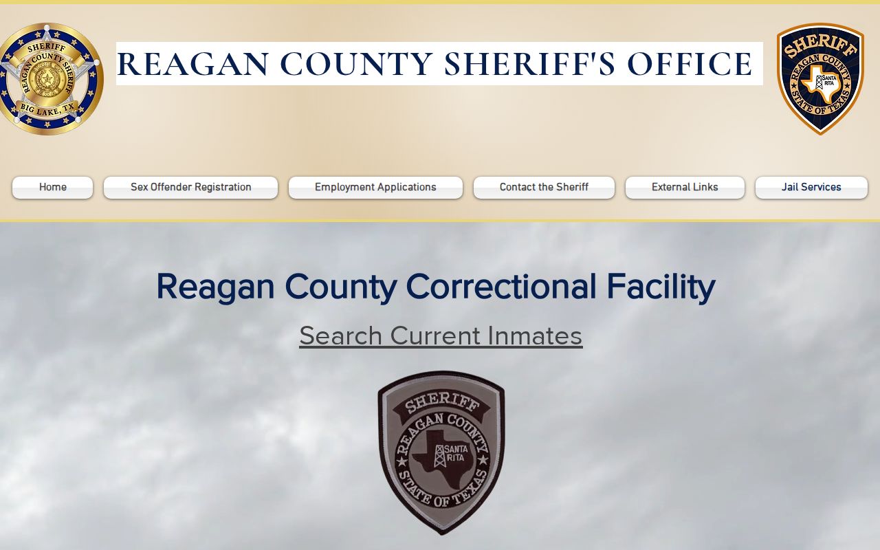 Reagan County active warrant information is separate from the current inmate search