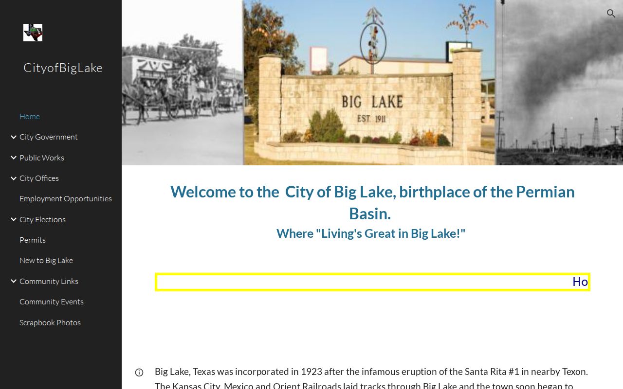 Big Lake warrant records and the official City Hall page
